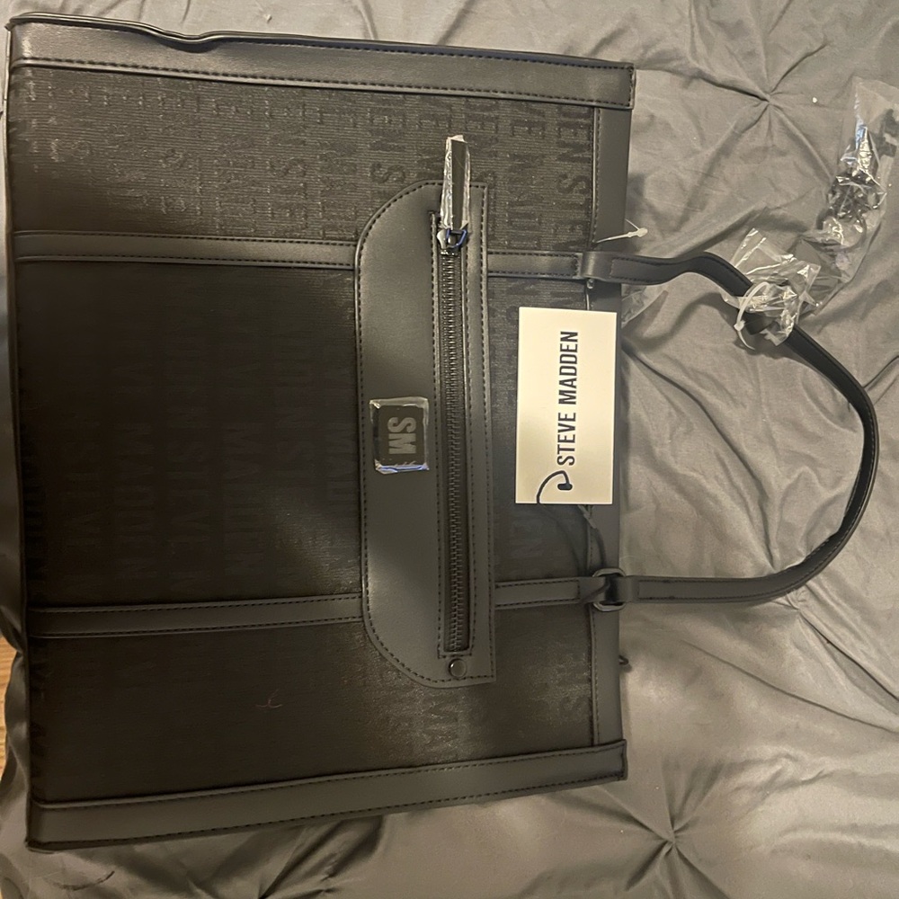 Steve Madden Black Tote Bag